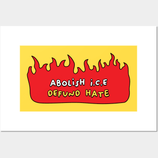 Abolish Ice - Defund Hate Posters and Art